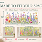 💐Colorful Floral Bouquet Window Sticker🖼️ Make Your Window Beautiful in Seconds! Cut to any size you like!