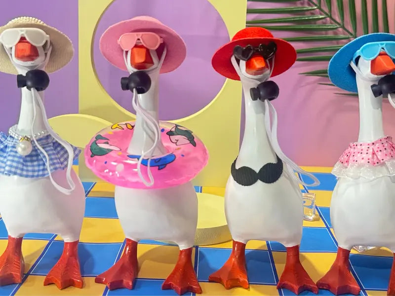 7 Inch Desk Goose Statue Dress Up Outfits/Outfits Only