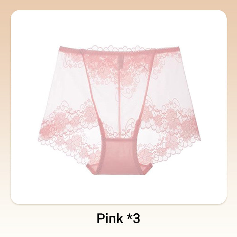 🧶 Women's Hand-Crocheted Lace High-Rise Boxer Briefs – Breathable, Vintage Style & Comfortable Fit 🌸