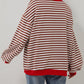 🎁 Hot Sale 49% OFF 🔥Women's Oversized Striped Long Sleeve Pullover