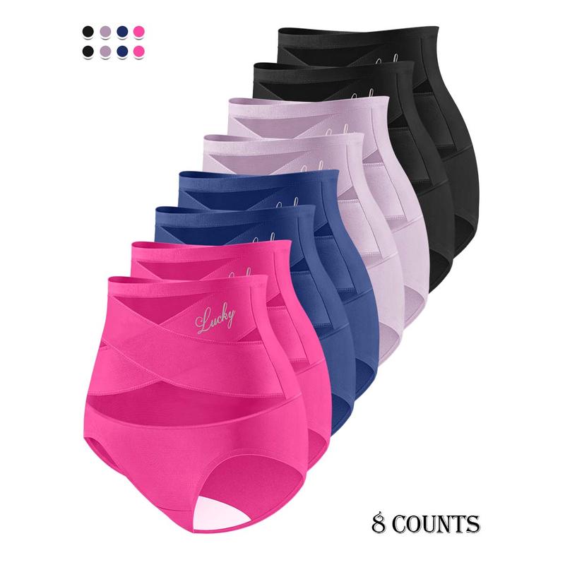🌸 Last Day Special Price £5.99 ! 🎁Plus-Size High-Waist Cross Tummy Control Panties