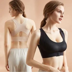 🎉LAST DAY SALE - 50% OFF⚡Front Closure Cross-Back Wireless Posture Bra