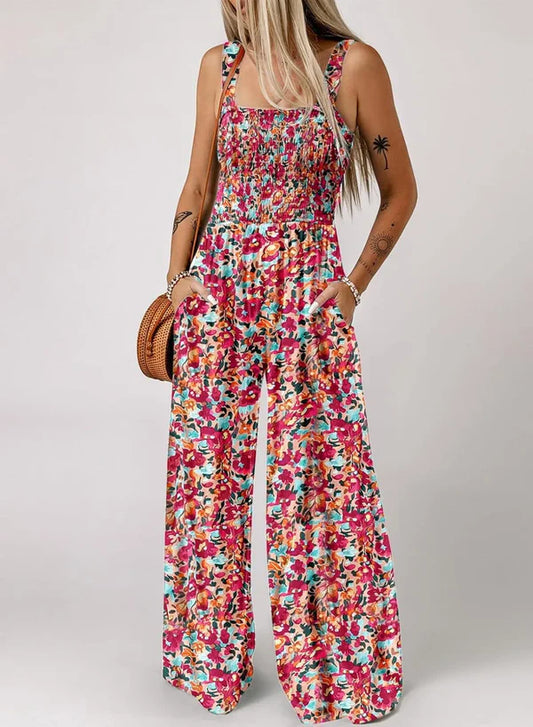 🏖️Summer Hot Sale 50% OFF🌼Women’s Casual Print Sleeveless Overalls Jumpsuits