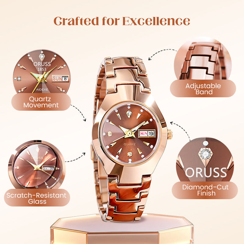 🔥50% OFF FLASH SALE | Elegant Casual Waterproof Quartz Watch Women Gift