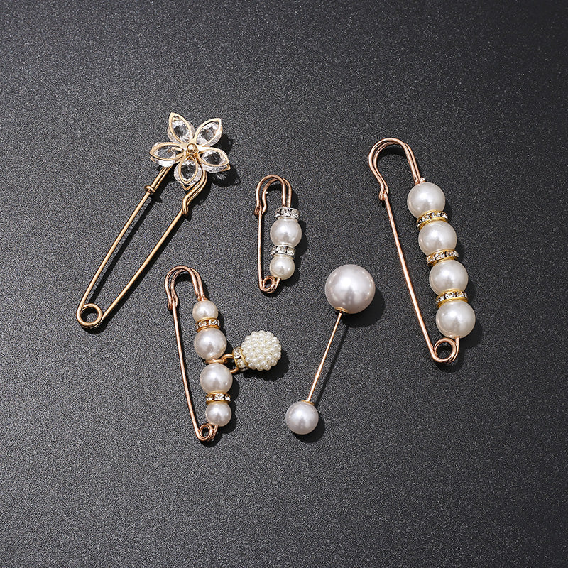 ✨ Buy 3 Get 9 FREE 💥Pearl Corset Brooch | Elegant Waist & Collar Fashion Pin