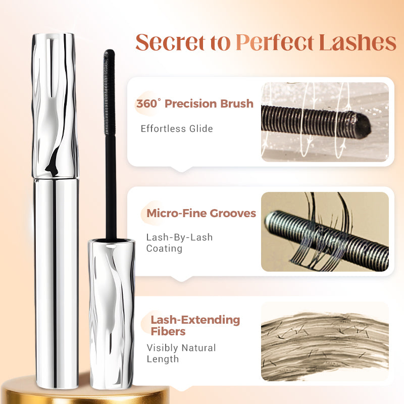 💄 BUY 1 GET 1 FREE! ✨ Waterproof Fiber Mascara - Intense Length & Curl with Enriched Fibers for Clump-Free Volume All Day 🌟👁️