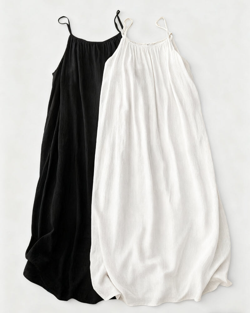 ❄️💕Hot Sale 50% OFF!💃Women's Solid Color Backless Cami Dress