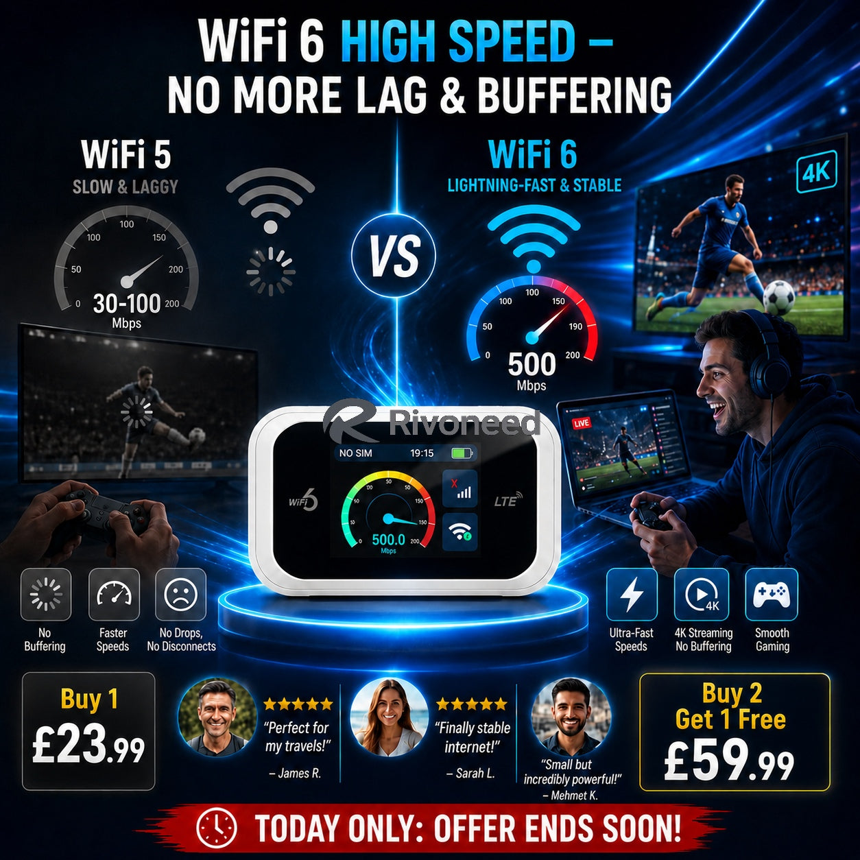 📶Mobile hotspot with full Wi-Fi coverage