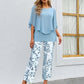 🔥LAST DAY SALE - 49% OFF🔥Women’s Printed Pants and Crew Neck Top Set
