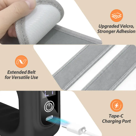 🚨 BLACK GONE! ACT FAST ⚡2026 New Fascia Ring R10™ 🔥 Cordless Waist & Back Muscle Recovery Massager | Adjustable Fit Up to 55"