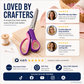 🥳2026 TOP PICK🥳 Pinking Shears Scissors – Stainless Steel, Ergonomic Cushioned Handles – Perfect for Sewing, Quilting & Scrapbooking! 🧵💨