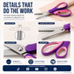 🥳2026 TOP PICK🥳 Pinking Shears Scissors – Stainless Steel, Ergonomic Cushioned Handles – Perfect for Sewing, Quilting & Scrapbooking! 🧵💨