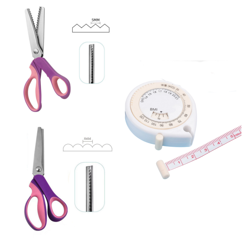 🥳2026 TOP PICK🥳 Pinking Shears Scissors – Stainless Steel, Ergonomic Cushioned Handles – Perfect for Sewing, Quilting & Scrapbooking! 🧵💨
