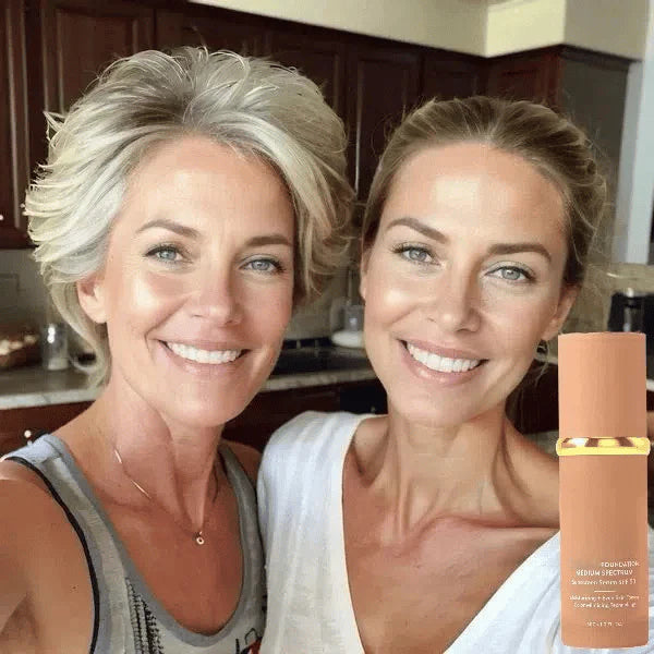 🔥2026 Hot Sale 50% OFF✨⚡ 50K+ SOLD! 🎁4-in-1 Perfecting Foundation – High Coverage, SPF & All-Day Hydration 🤍✨