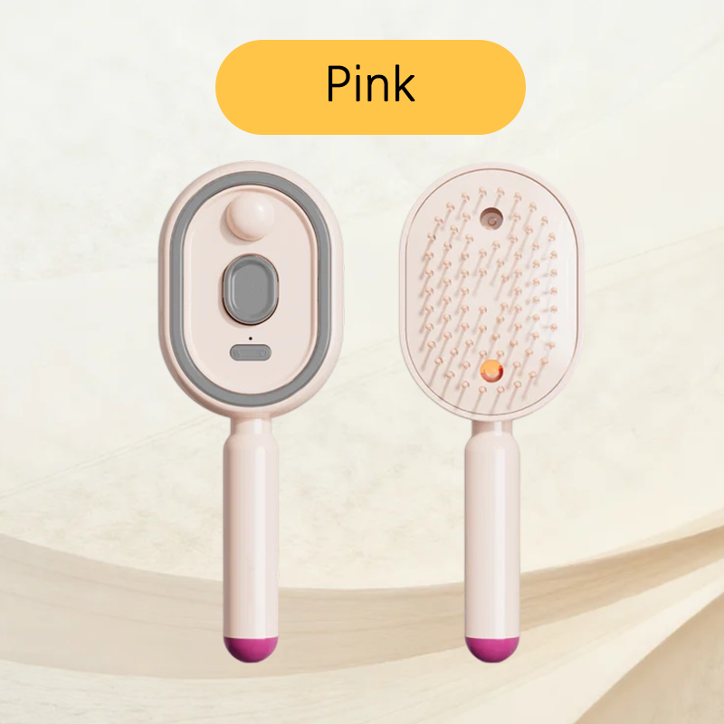 🔥LAST DAY SALE ONLY ￡14.99!!🔥ProGlide™🇬🇧 Scalp Massager Comb 💆‍♀️ – Self-Cleaning 🧼, Tangle-Free ✂️ & Frizz-Control Hair Brush with Soothing Mist Spray 💨✨ | Perfect for Dry, Brittle Hair 💧🌟