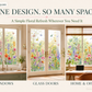 💐Colorful Floral Bouquet Window Sticker🖼️ Make Your Window Beautiful in Seconds! Cut to any size you like!
