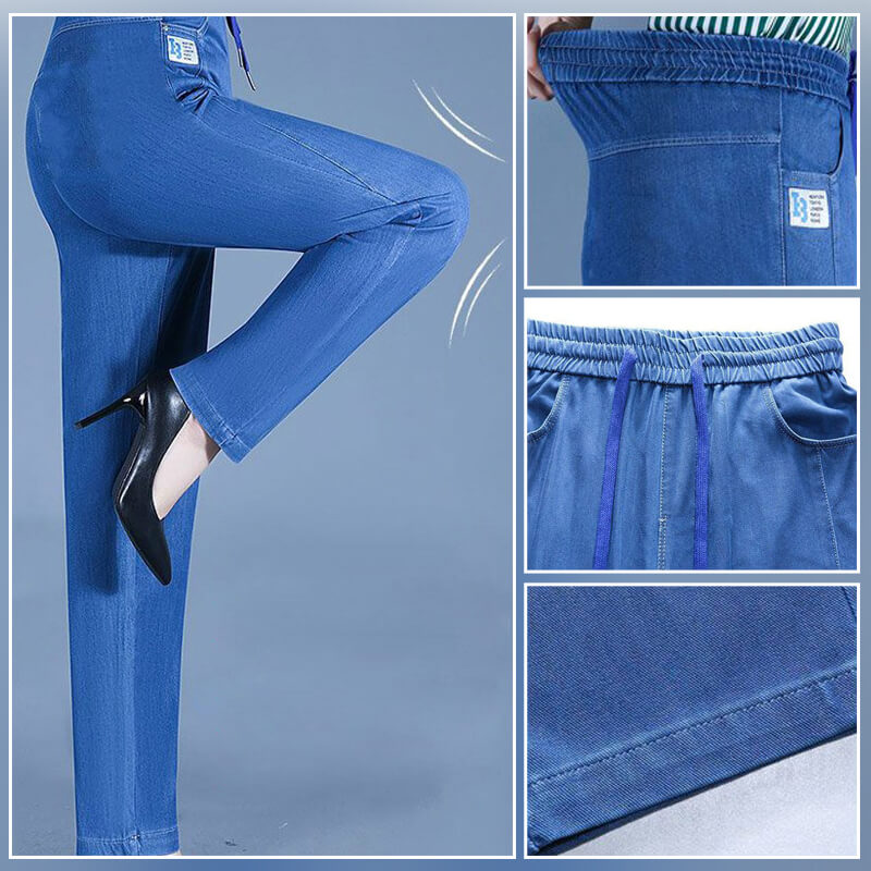 ⏳Limited-time 65% discount!!💕👖High Waist Ultra-Stretch Mom Jeans