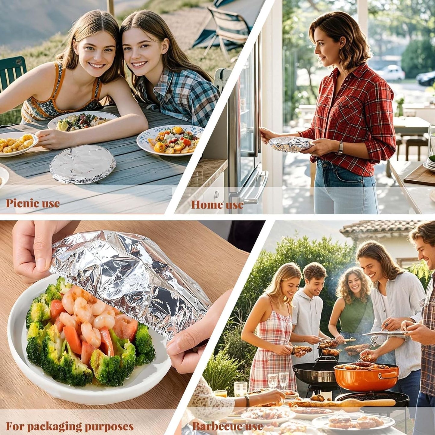 🍲Last Day Sale 50% OFF🔥 Home dining table & food container aluminum foil heat-retaining cover