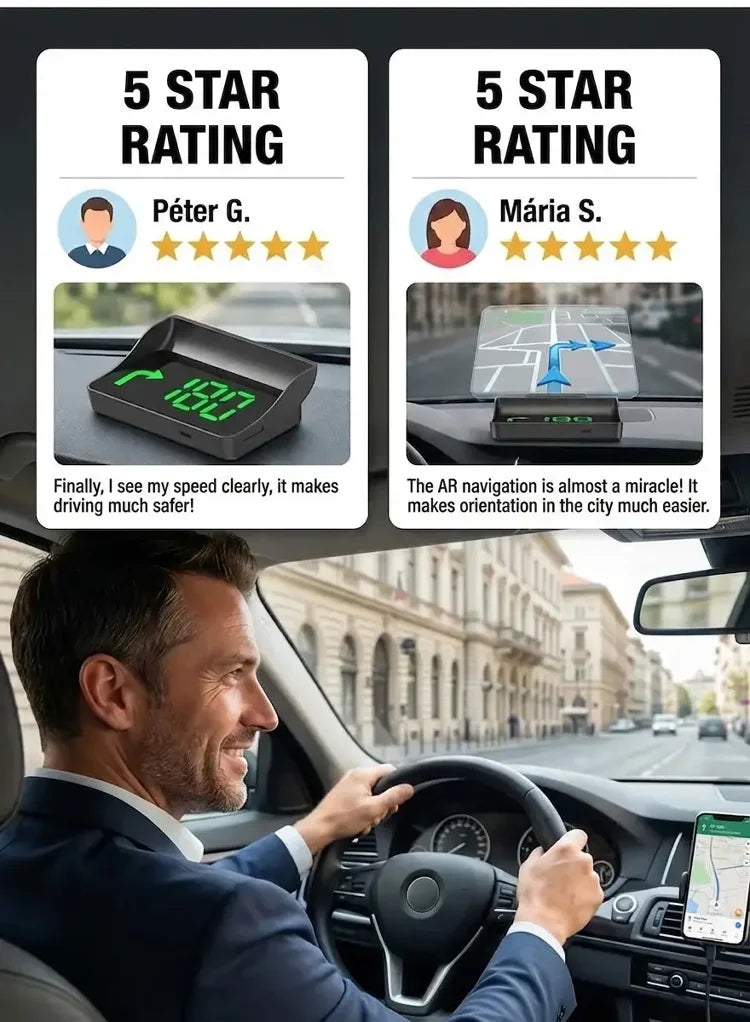 Head-Up Display (HUD) Car GPS Digital Speedometer