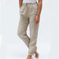 🌸LAST DAY SPECIAL PRICE: ￡11.99!!🌸Women's  Elastic Waist Cotton Linen Casual Pants