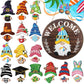 🎁50% OFF🍁Christmas Best Decorations🎄Interchangeable Wooden Gnome Welcome Sign🎅