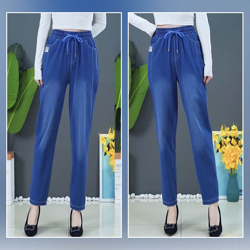 ⏳Limited-time 65% discount!!💕👖High Waist Ultra-Stretch Mom Jeans