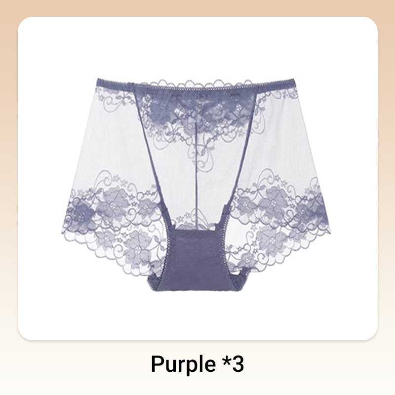 🧶 Women's Hand-Crocheted Lace High-Rise Boxer Briefs – Breathable, Vintage Style & Comfortable Fit 🌸