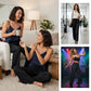 💖LAST DAY SALE 70% OFF🥰Women's Sequin Sparkle Wide Leg Pants with Elastic Waistband