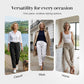 🌸LAST DAY SPECIAL PRICE: ￡11.99!!🌸Women's  Elastic Waist Cotton Linen Casual Pants