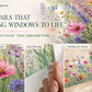💐Colorful Floral Bouquet Window Sticker🖼️ Make Your Window Beautiful in Seconds! Cut to any size you like!