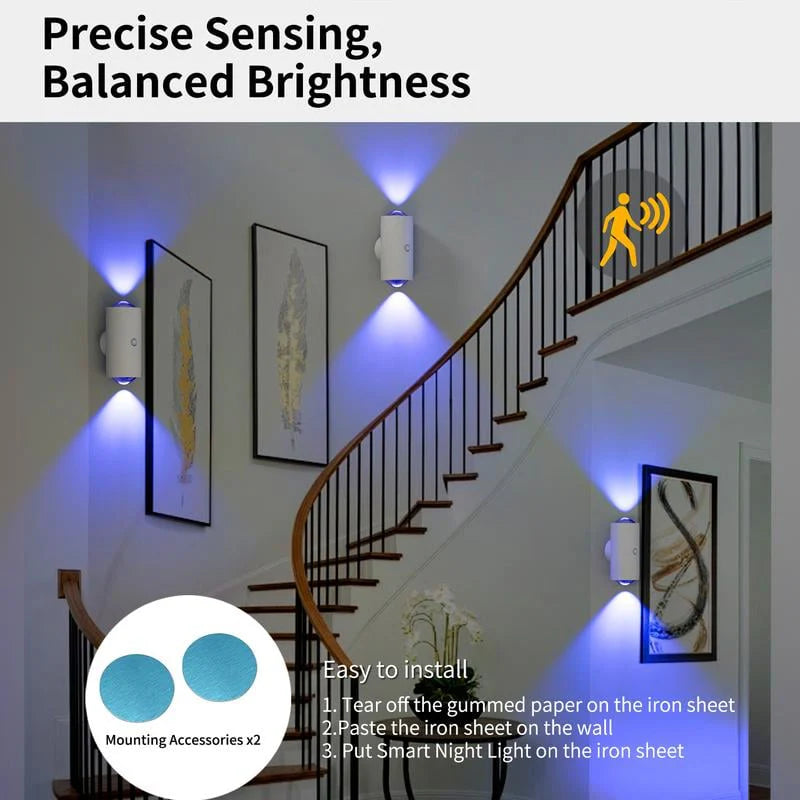 🎁LAST WEEK SPECIAL PRICE ￡6.99!!⏳Rechargeable Smart LED Motion Sensor Ambient Light