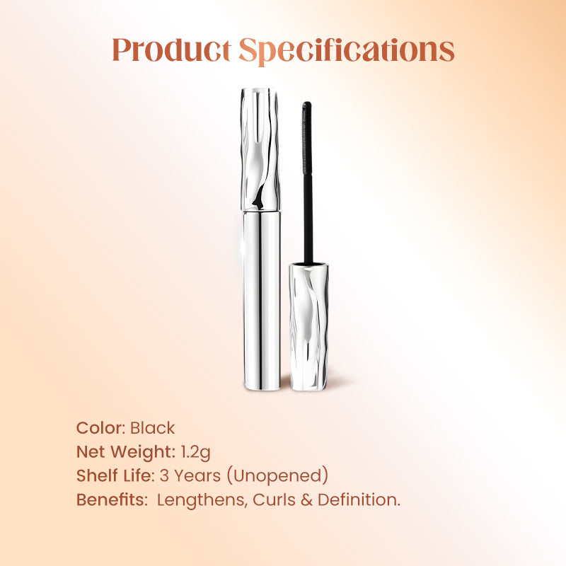 💄 BUY 1 GET 1 FREE! ✨ Waterproof Fiber Mascara - Intense Length & Curl with Enriched Fibers for Clump-Free Volume All Day 🌟👁️