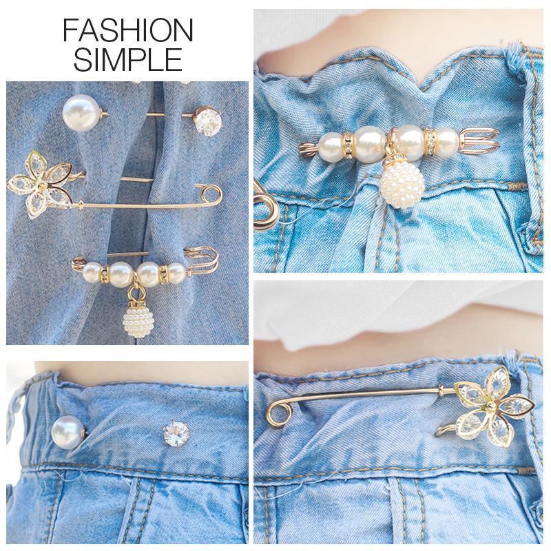 ✨ Buy 3 Get 9 FREE 💥Pearl Corset Brooch | Elegant Waist & Collar Fashion Pin