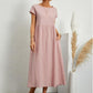 🌸 60% OFF NOW! 🌸Summer Fashion Solid Color Cotton Linen Pocket Dress
