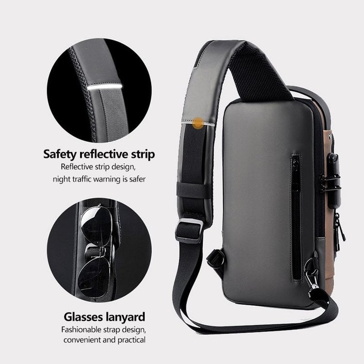 🔥 Hot Sale🔥Anti-Theft Unisex Crossbody Sling Bag – Stylish, Secure & Lightweight!