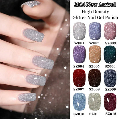 💖Buy 3 Get 50% Extra Off💖High Density Glitter Nail Gel Polish💅✨