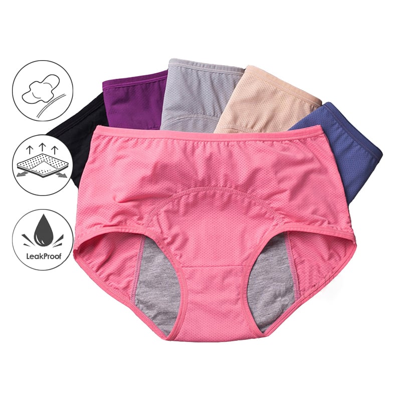 ⏳⏳Last Day-Buy 1 Get 3 Packs!!🔥2026 Best-Selling🏆LunaBloom™ High-Waist Leak-Proof Panties ✨Butter-soft, ultra-stretchy & discreetly protective 🍃