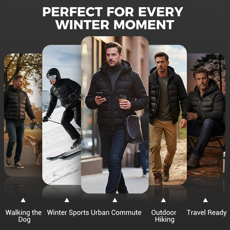 ⏳Time-Limited Special⏰Men's Windproof Padded & Hooded Jacket