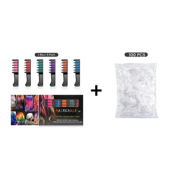 🎁Limited Time Discount🔥Temporary Hair Dye Chalk Comb- Cruelty Free