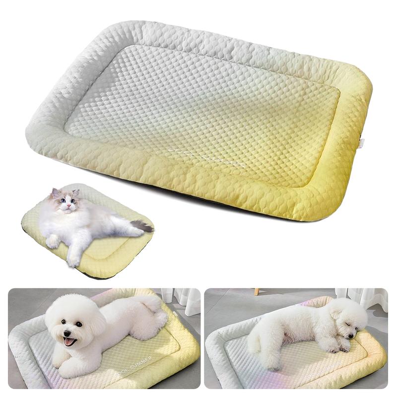 🐾 50% OFF NOW! ❄️ Pet Cooling Mat for Dogs & Cats – Breathable, washable & soft – Ice-silk fabric, perfect for floors, sofas or car travel – multiple sizes & gradient colours 🐶🐱