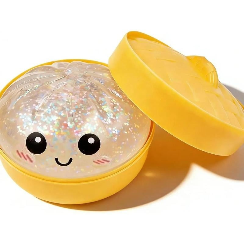 🔥Last Day 50% OFF🎁Glitter Dumpling Squishy Steamer Blind Box Surprise Squeeze Fun