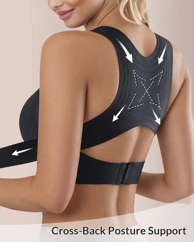 🎉Front Closure Cross-Back Wireless Posture Bra