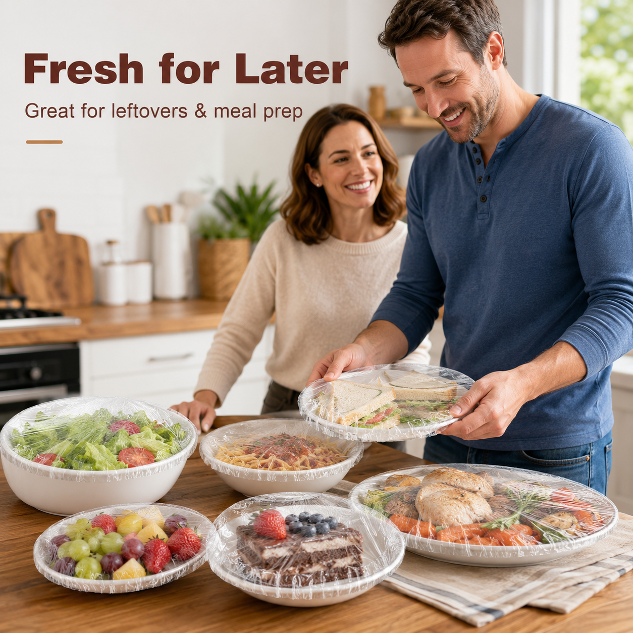 ⏳LAST DAY SALE ONLY ￡9.99!🔥Buy more save more🎁Disposable Stretch Food Covers for Bowls & Plates