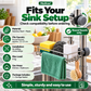 Stainless steel storage rack for the kitchen sink