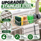Stainless steel storage rack for the kitchen sink