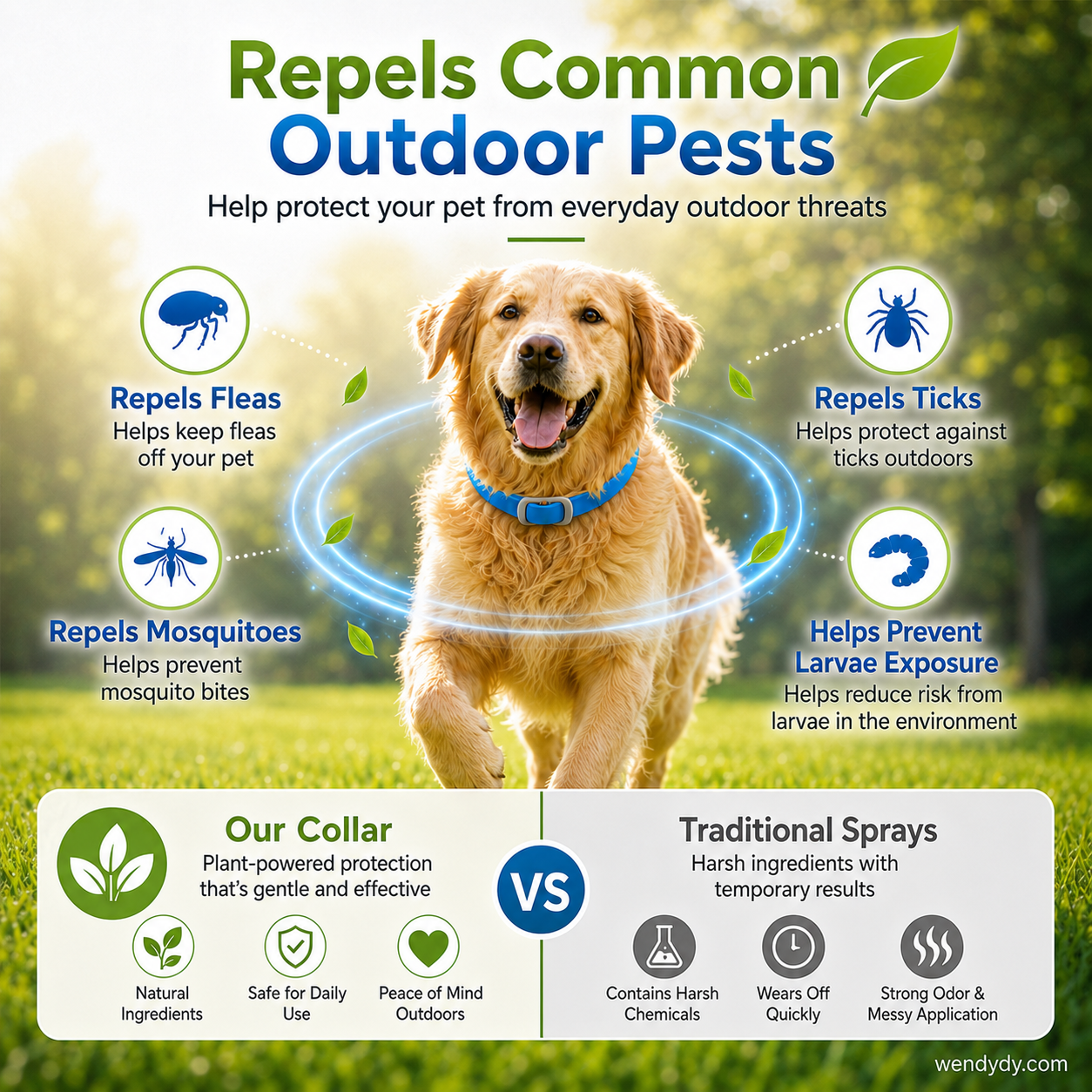 🎁💥LAST DAY SPECIAL PRICE!-￡7.99!!🐾Natural Essential Oil Pet Pest Repellent Collar