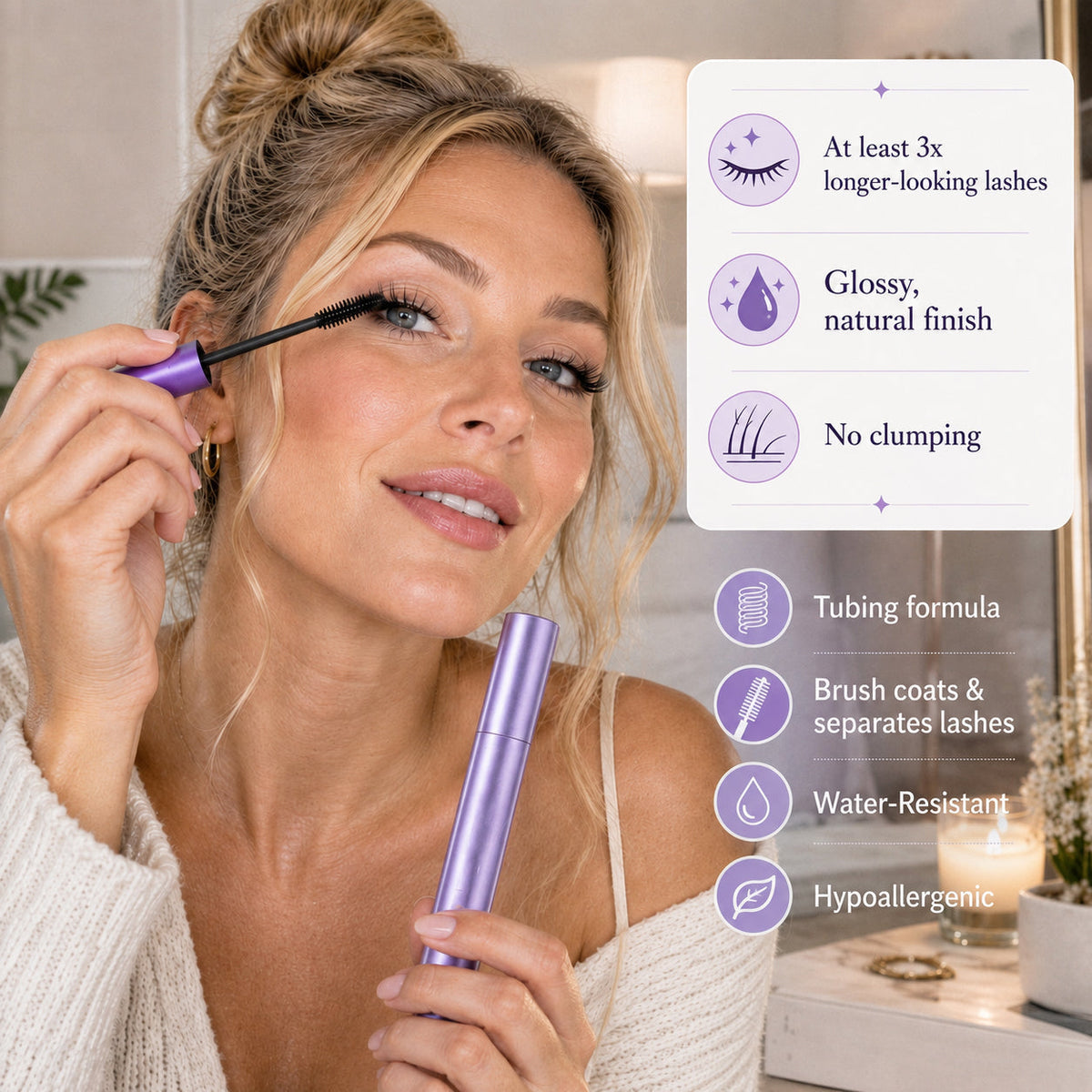 🔥LAST DAY: BUY 1 GET 1 FREE🌸 Lengthening & Volumizing Mascara for Mature Lashes