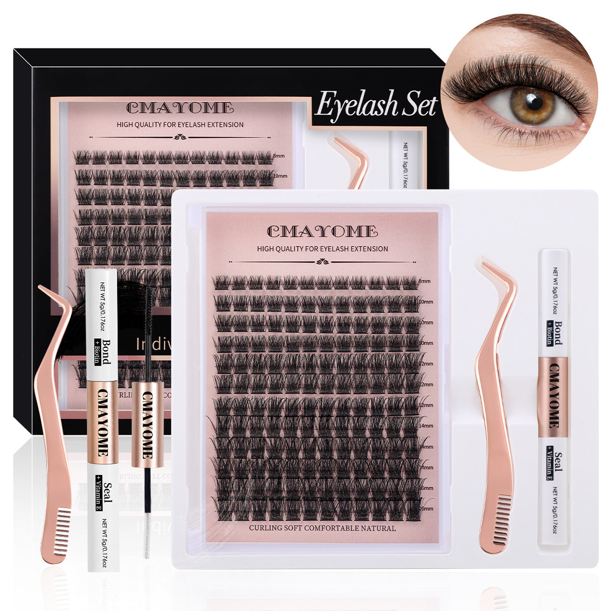 DIY Natural Volume Cluster Lashes Kit