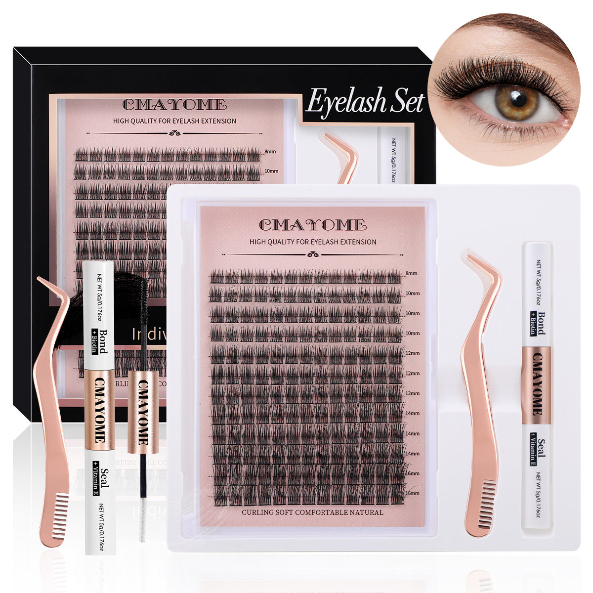 DIY Natural Volume Cluster Lashes Kit