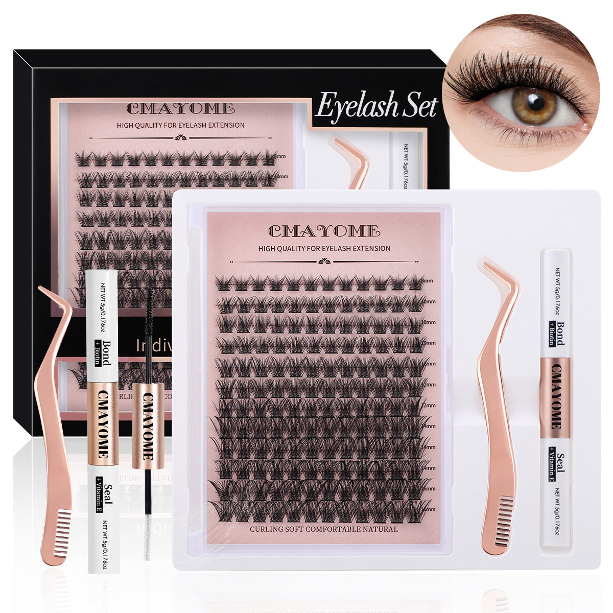DIY Natural Volume Cluster Lashes Kit